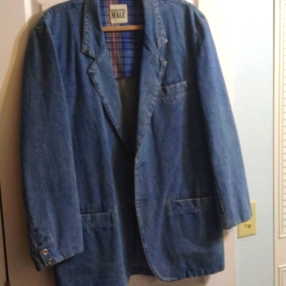 Vintage 90's Internation Male Denim Jacket made in Hong Kong size L - Picture 1 of 10